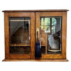 Fantastic quality antique Edwardian oak smokers cabinet 