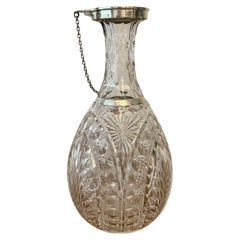 Fantastic quality antique Edwardian silver collar decanter