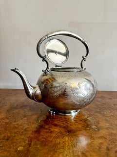 Fantastic quality antique Edwardian silver plated spirit kettle on a stand