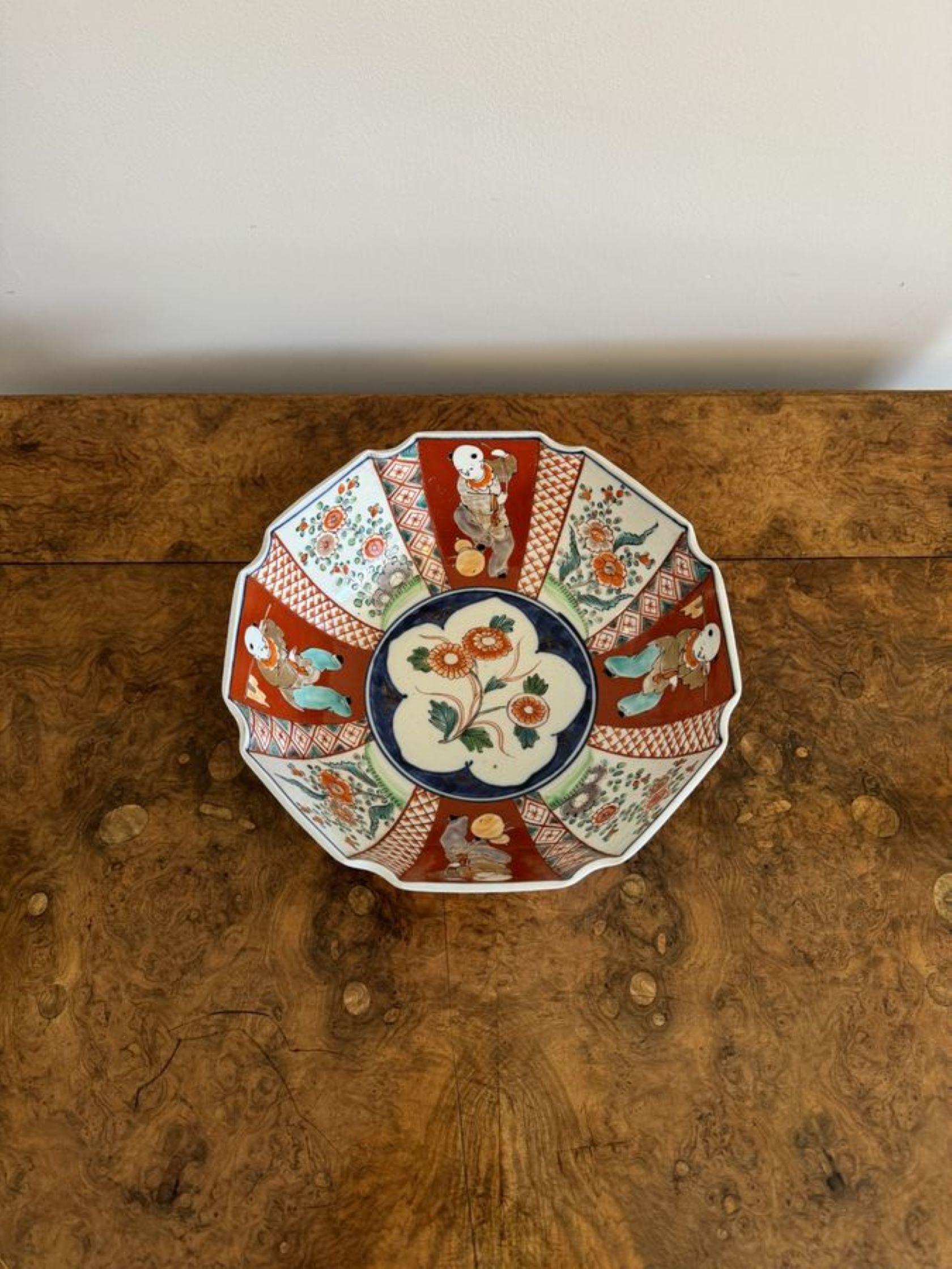 Fantastic quality antique Japanese imari bowl For Sale 1