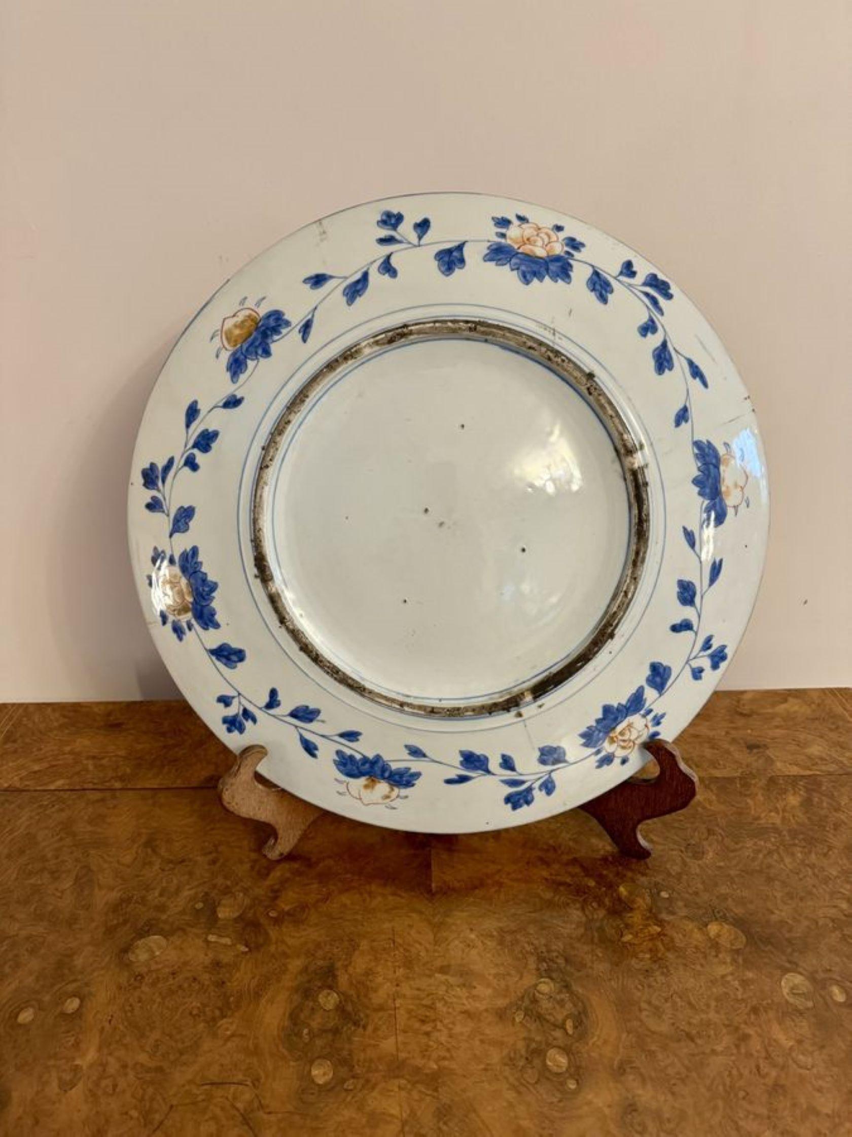 Fantastic quality antique Japanese imari charger In Good Condition For Sale In Ipswich, GB