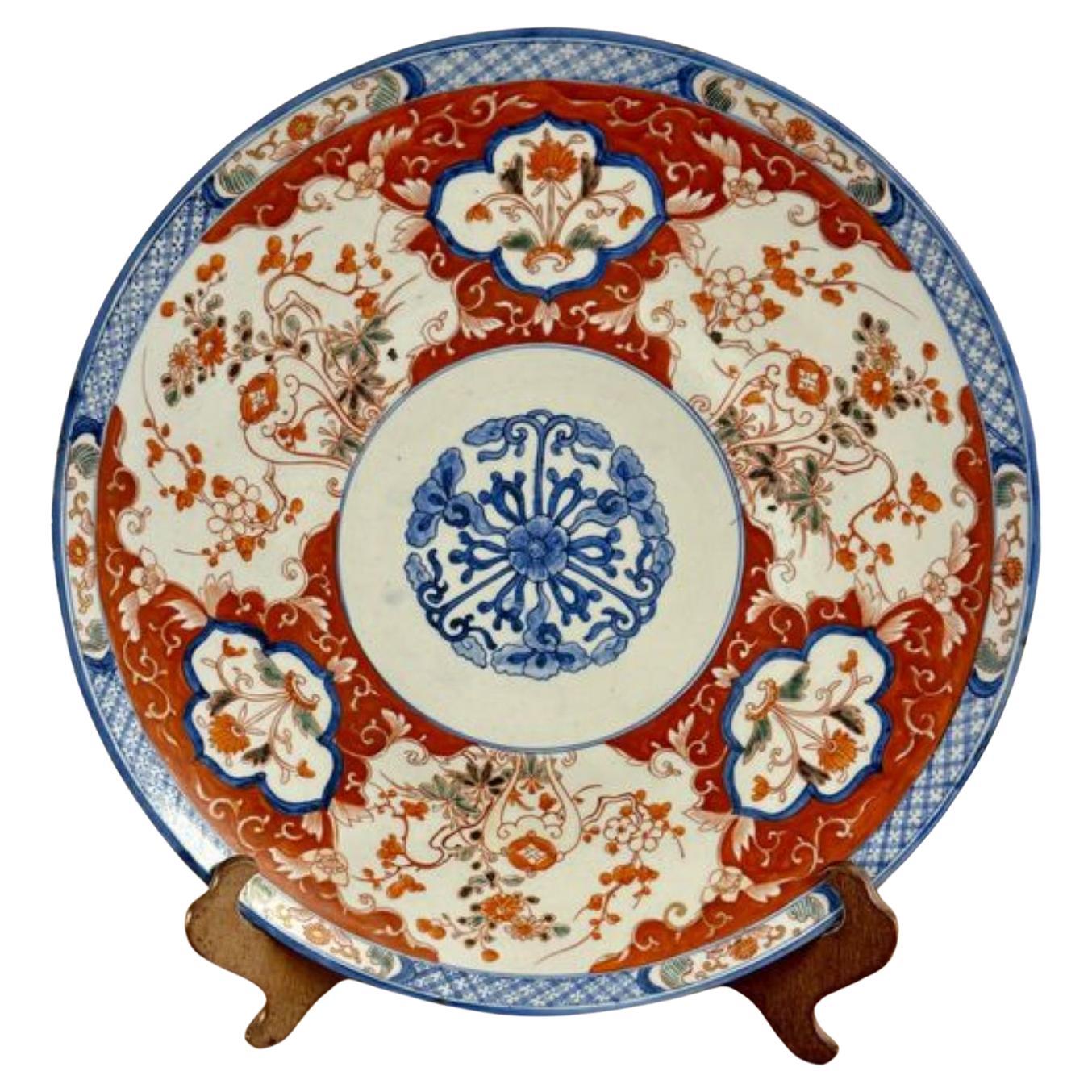 Cargador imari japonés antiguo de fantástica calidad