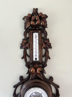 Fantastic quality antique Victorian Black Forest aneroid barometer