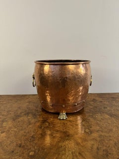 Fantastic quality antique Victorian copper and brass jardiniere