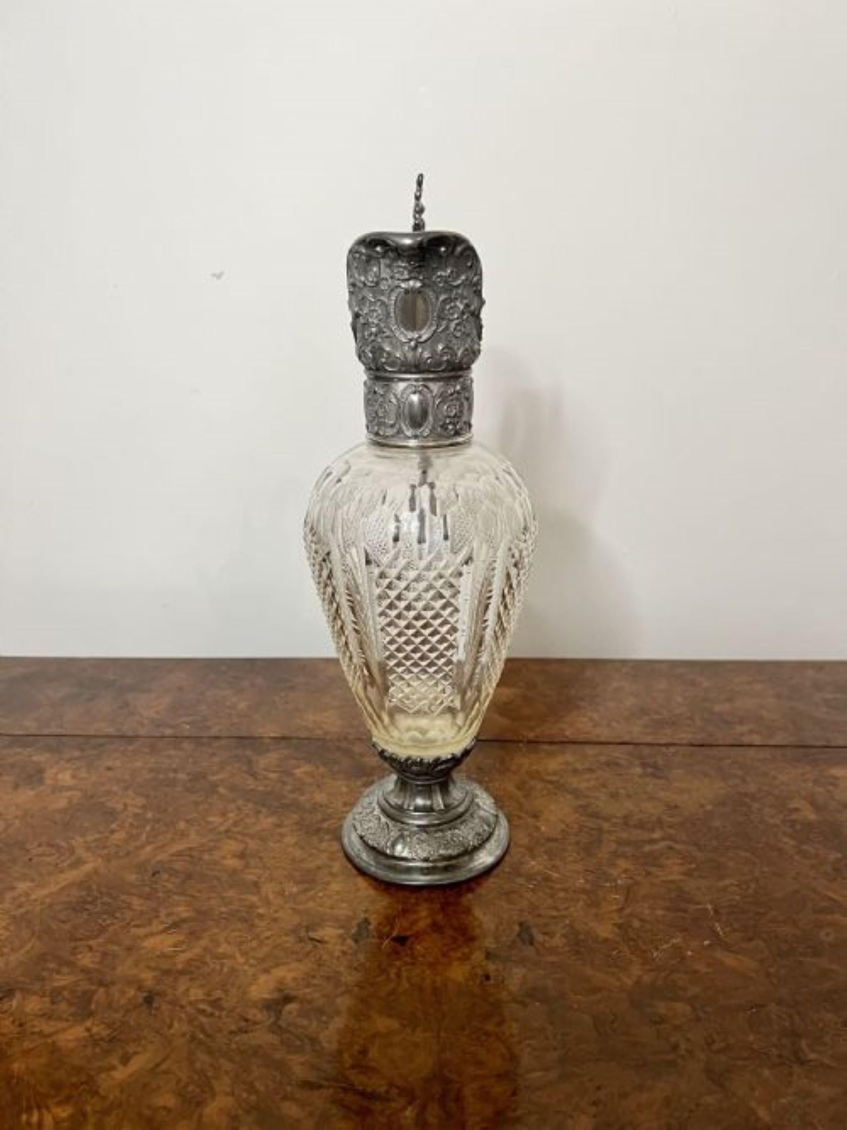 19th Century Fantastic quality antique Victorian cut glass claret jug  For Sale