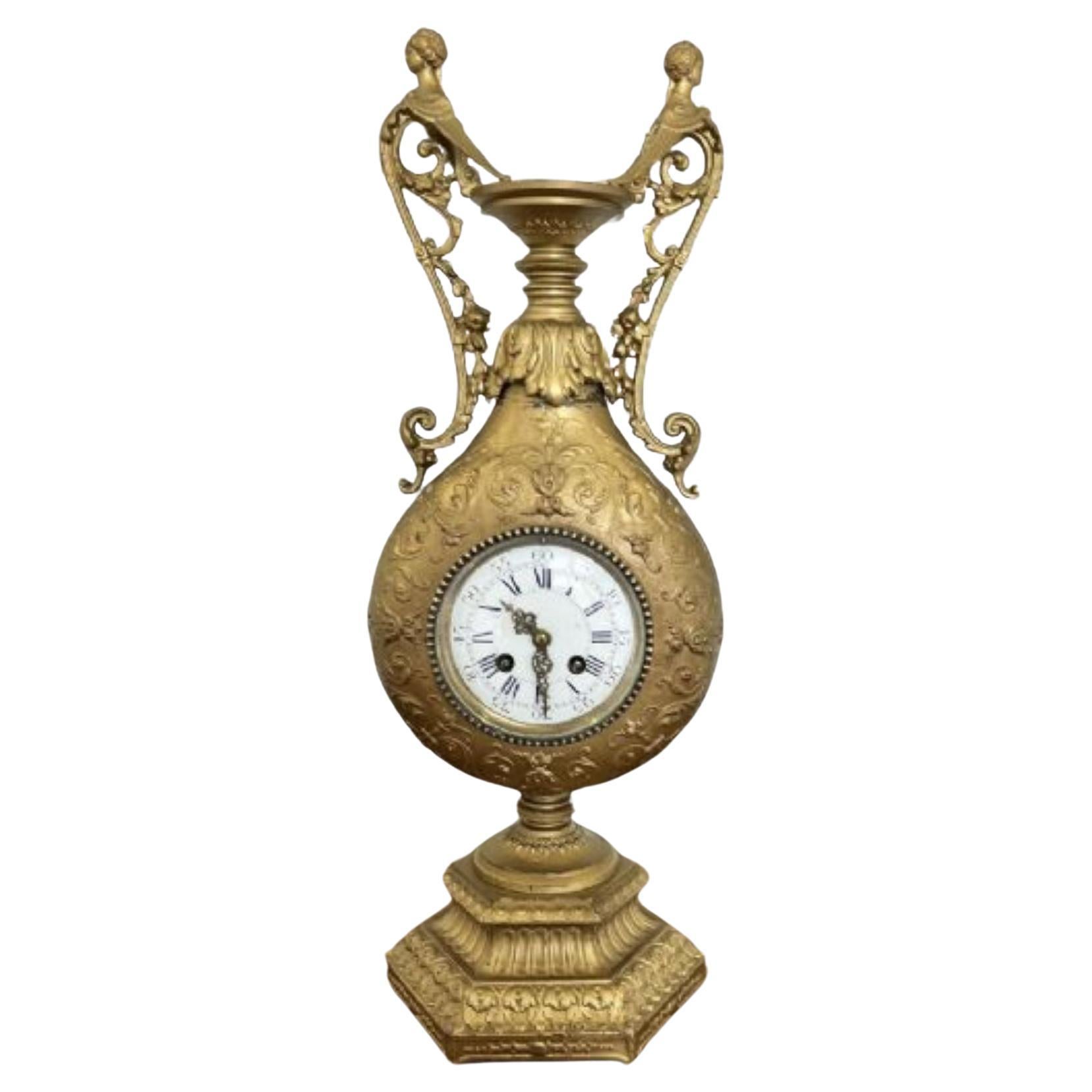 Fantastic quality antique Victorian French ornate Mantle Clock For Sale