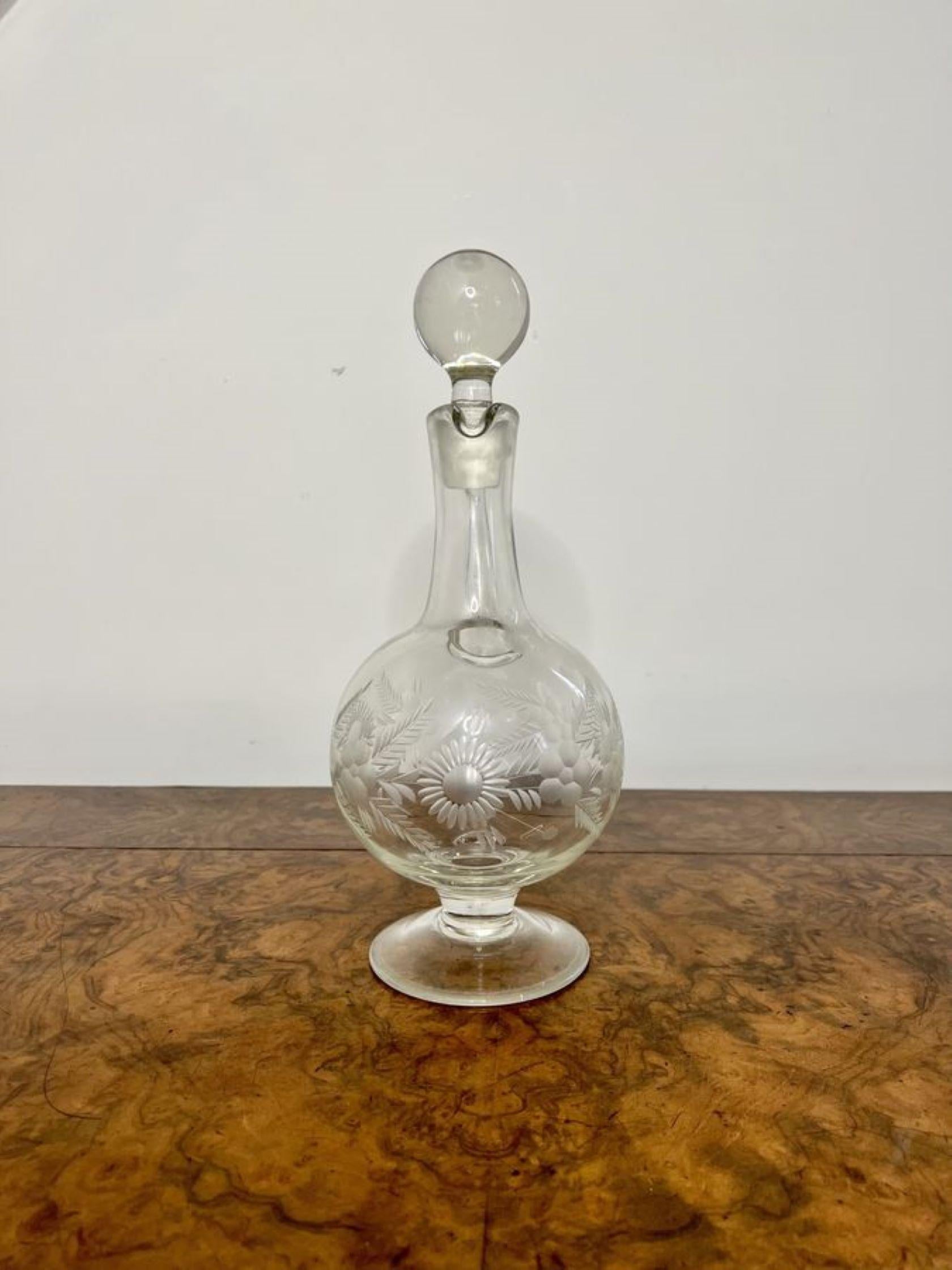 Fantastic quality antique Victorian glass ewer  In Good Condition For Sale In Ipswich, GB