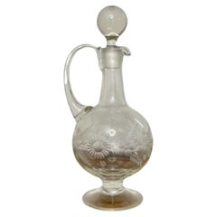 Fantastica brocca di vetro antico vittoriano di qualità 