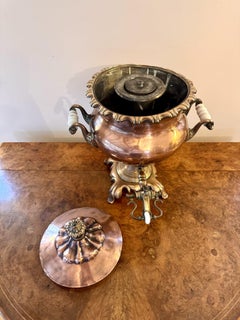 Fantastic quality antique Victorian large copper samovar