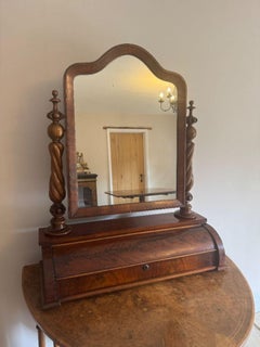 Fantastic quality antique Victorian large mahogany swing mirror