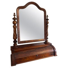 Fantastic quality antique Victorian large mahogany swing mirror