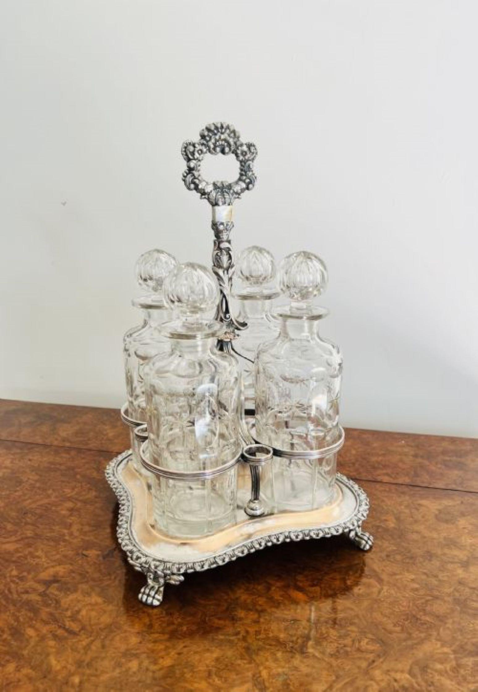 19th Century Fantastic quality antique Victorian quality cut glass decanters For Sale