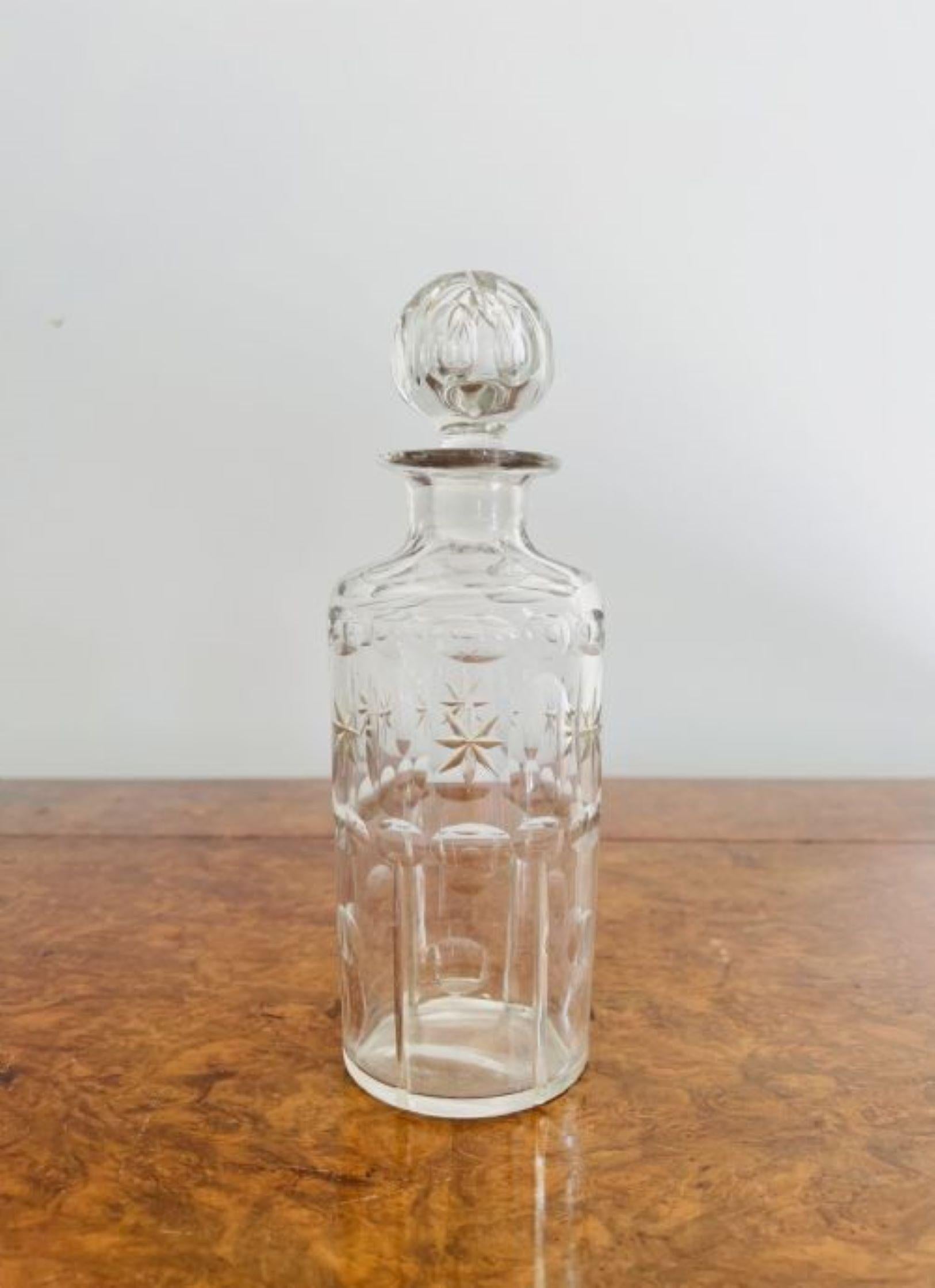 Fantastic quality antique Victorian quality cut glass decanters For Sale 1