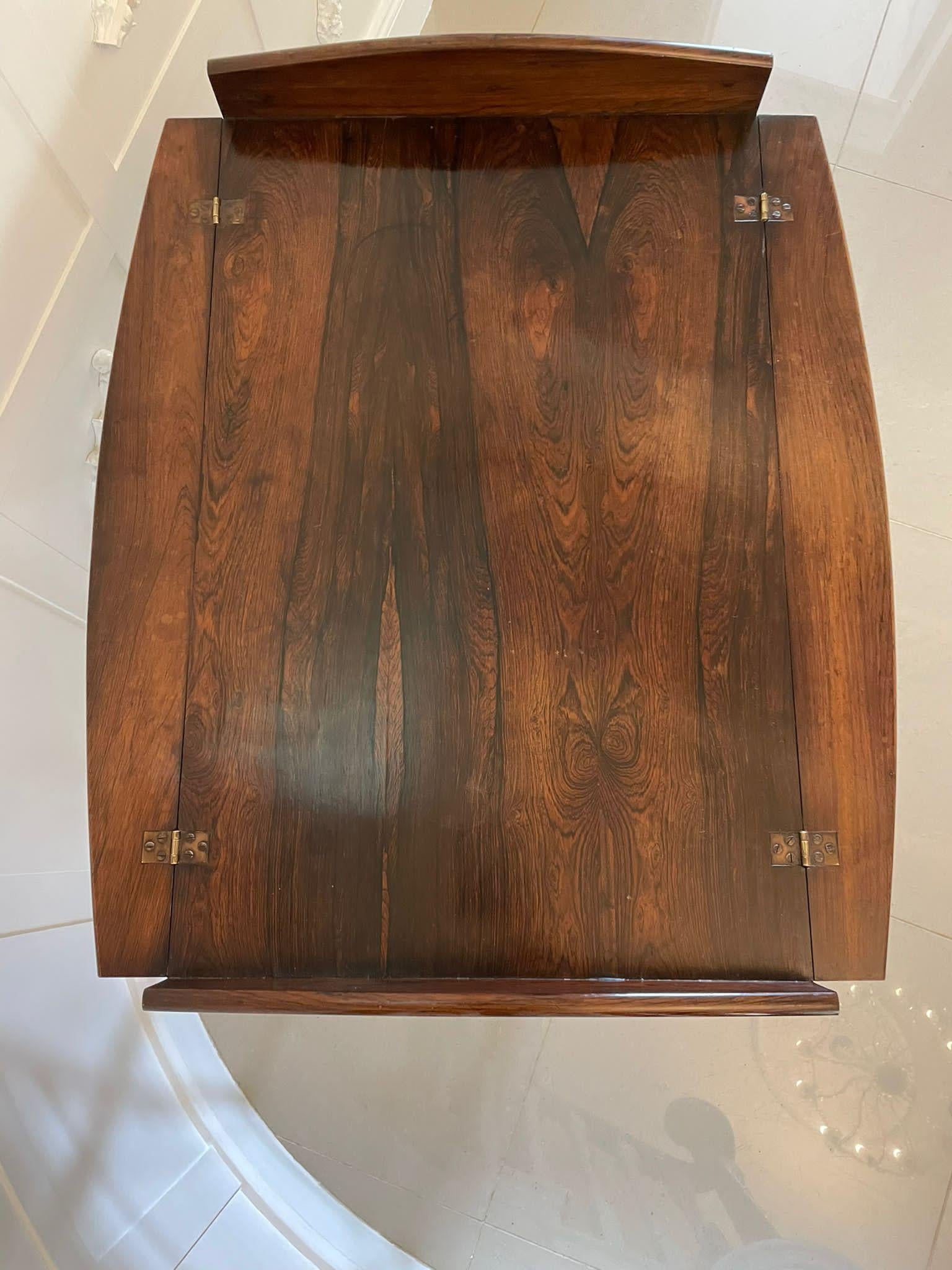 Fantastic Quality Antique Victorian Rosewood Butler’s Tray on Stand For Sale 5