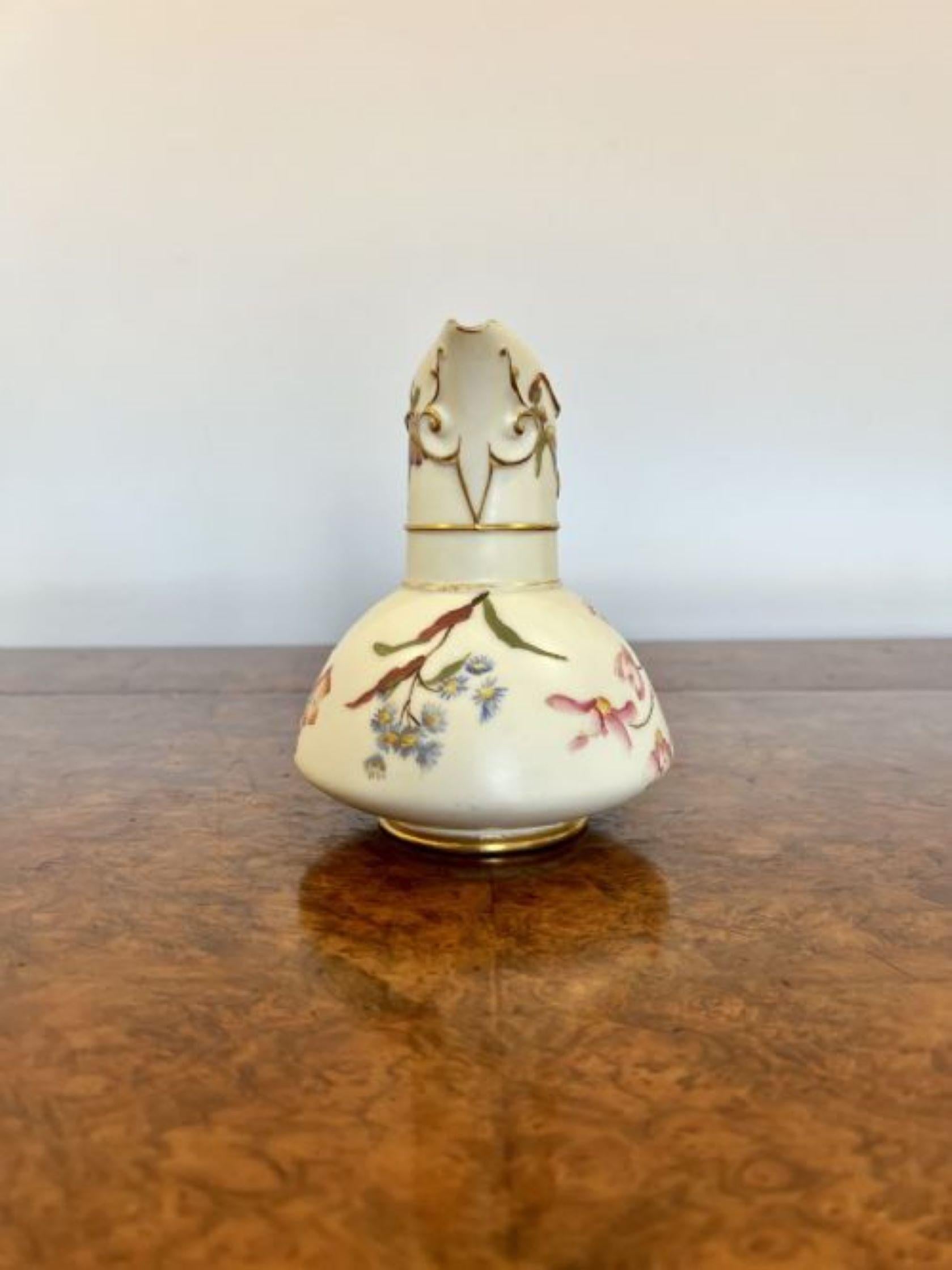 Fantastic quality antique Victorian Royal Worcester cleft jug  For Sale 1