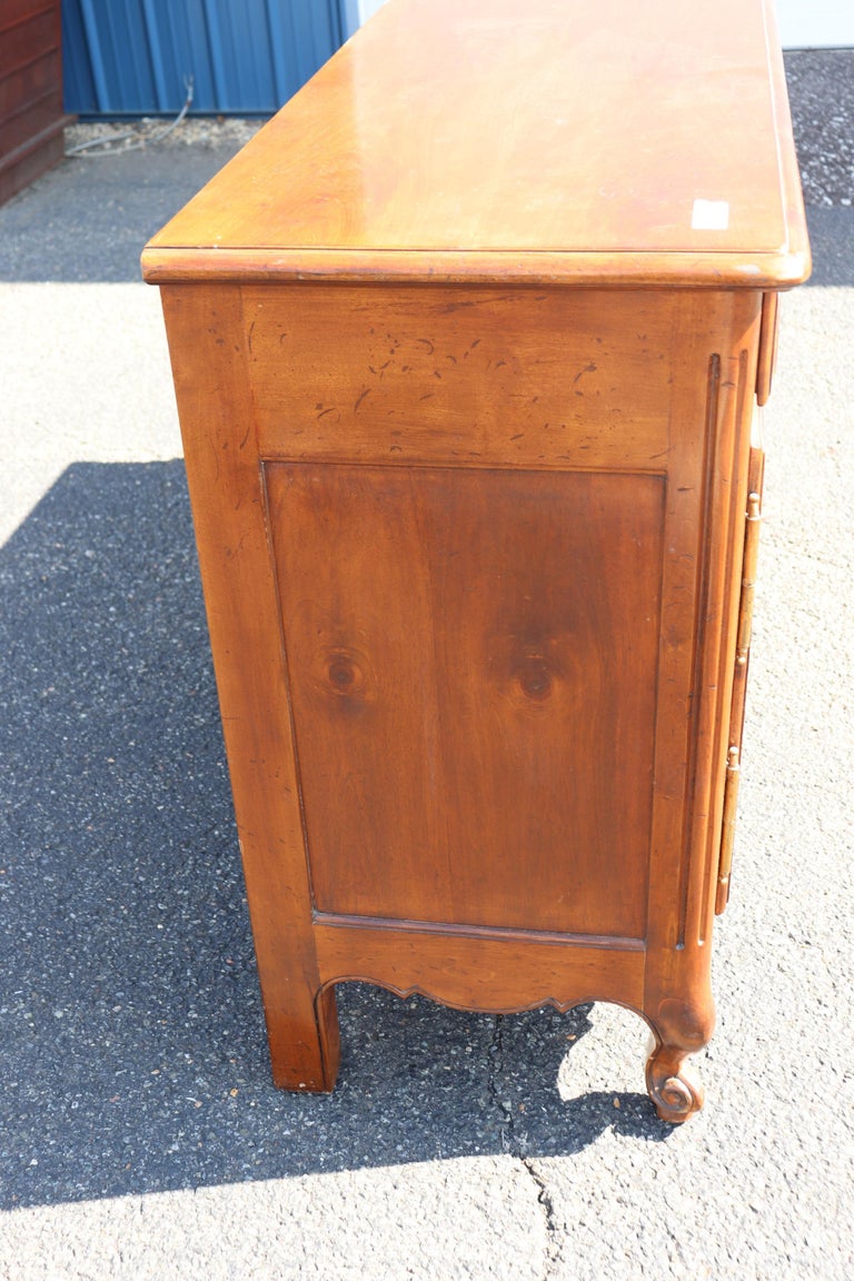 Fantastic Quality French Walnut Louis XV Provincial Sideboard Buffet