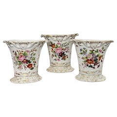 Fantastic quality garniture of three 19th century French vases