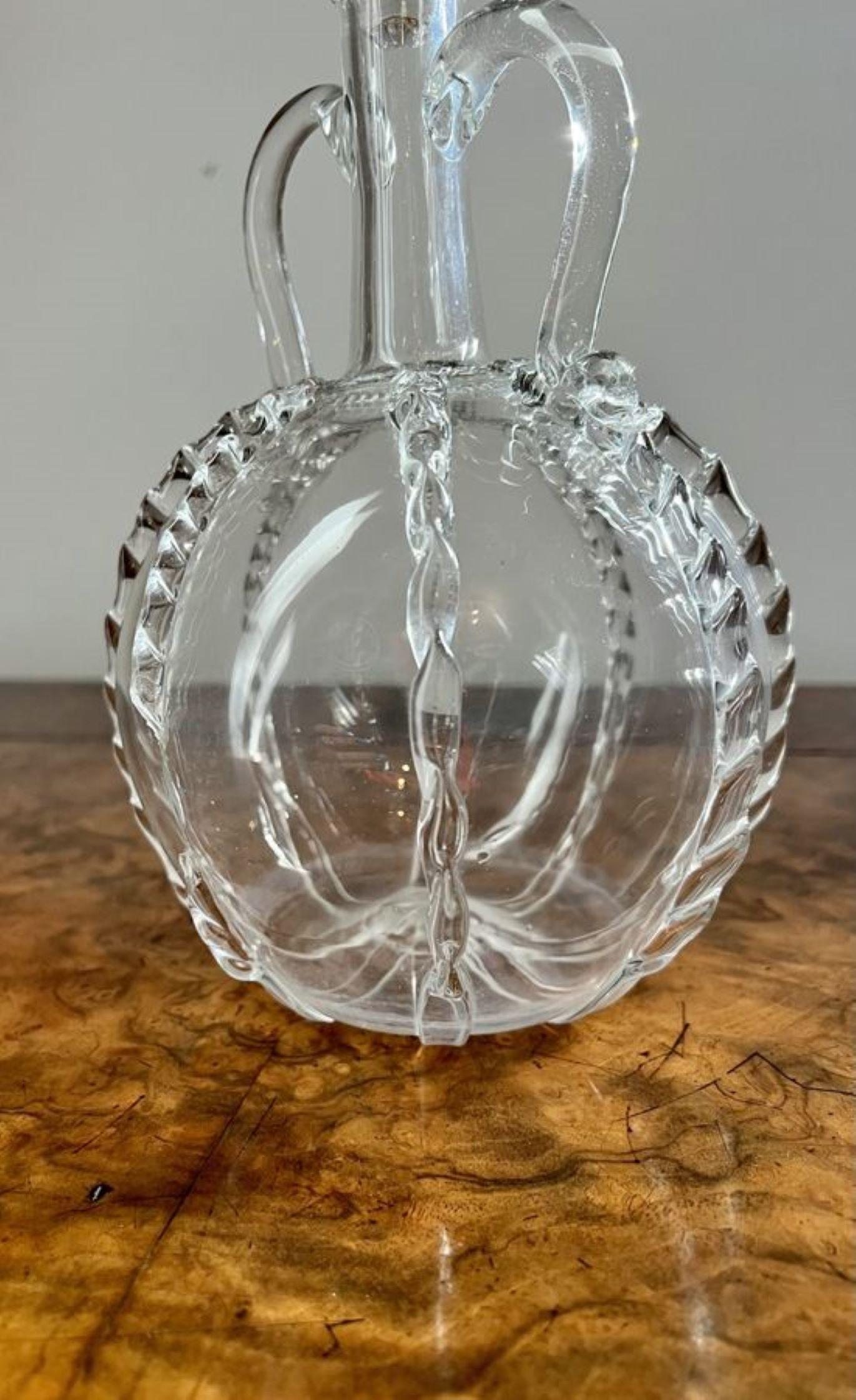 Glass Fantastic quality Georgian Dutch decanter  For Sale