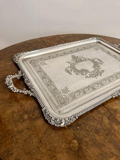 Fantastic quality large antique Edwardian silver plated tray