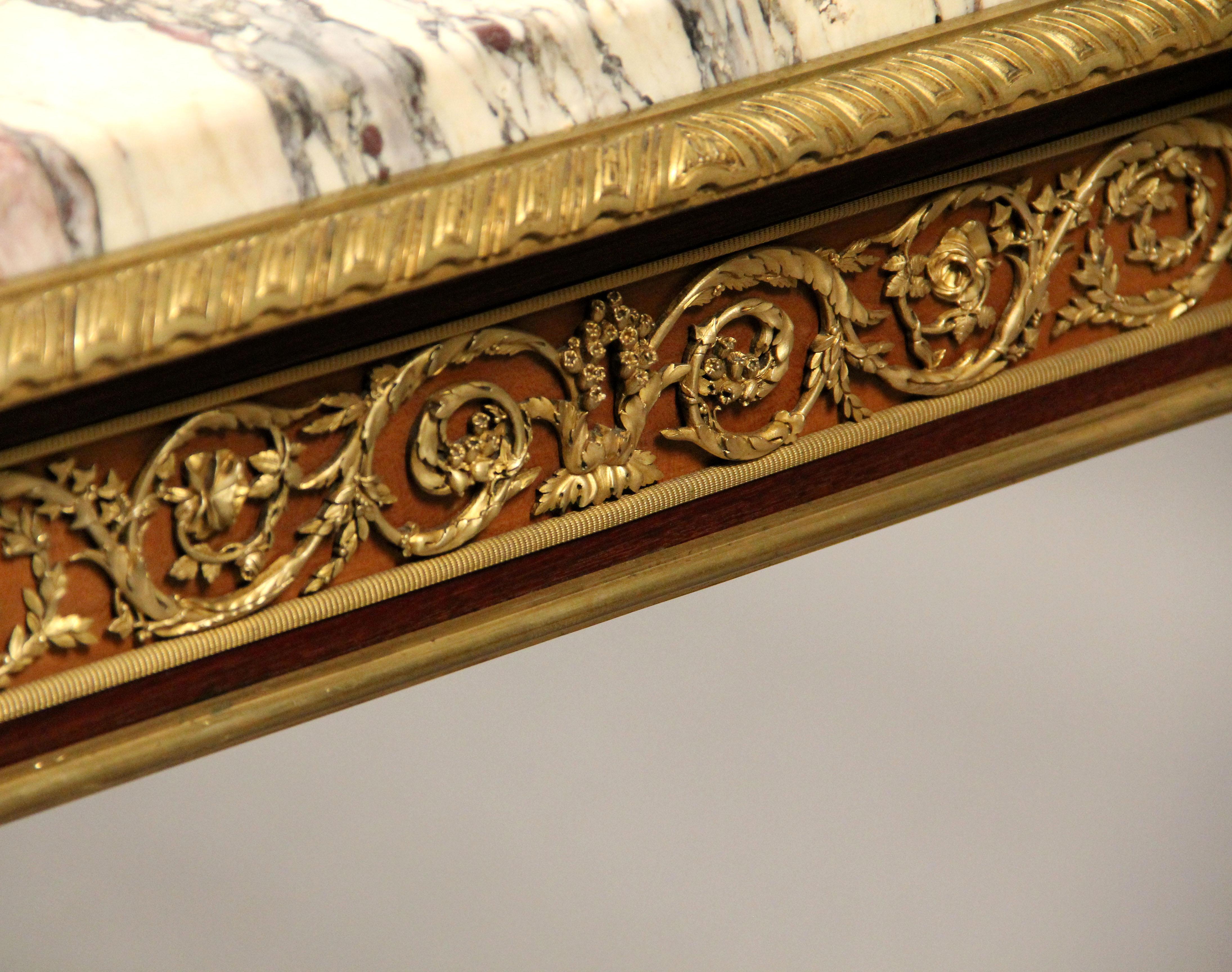 Fantastic Quality Late 19th Century Gilt Bronze Mounted Table By Lexcellent For Sale 2