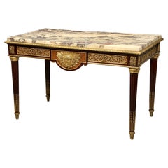 Antique Fantastic Quality Late 19th Century Gilt Bronze Mounted Table By Lexcellent