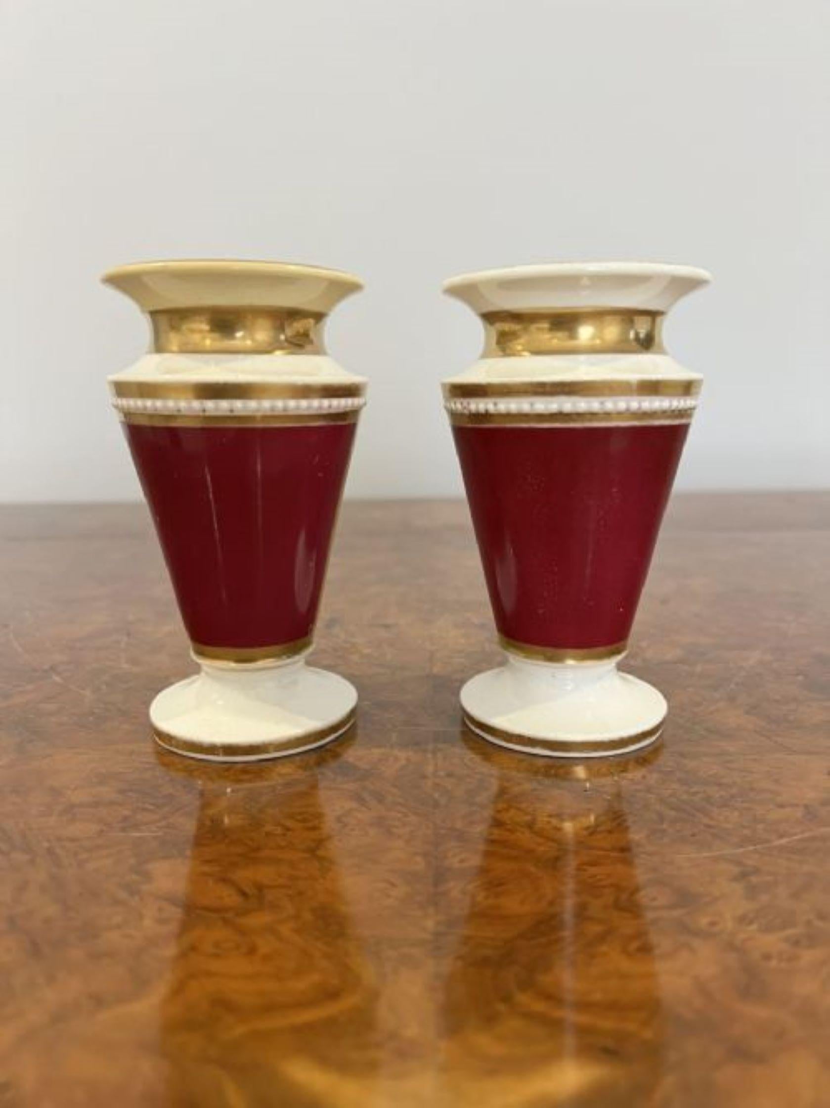 Fantastic quality pair of antique victorian spill vases In Good Condition In Ipswich, GB