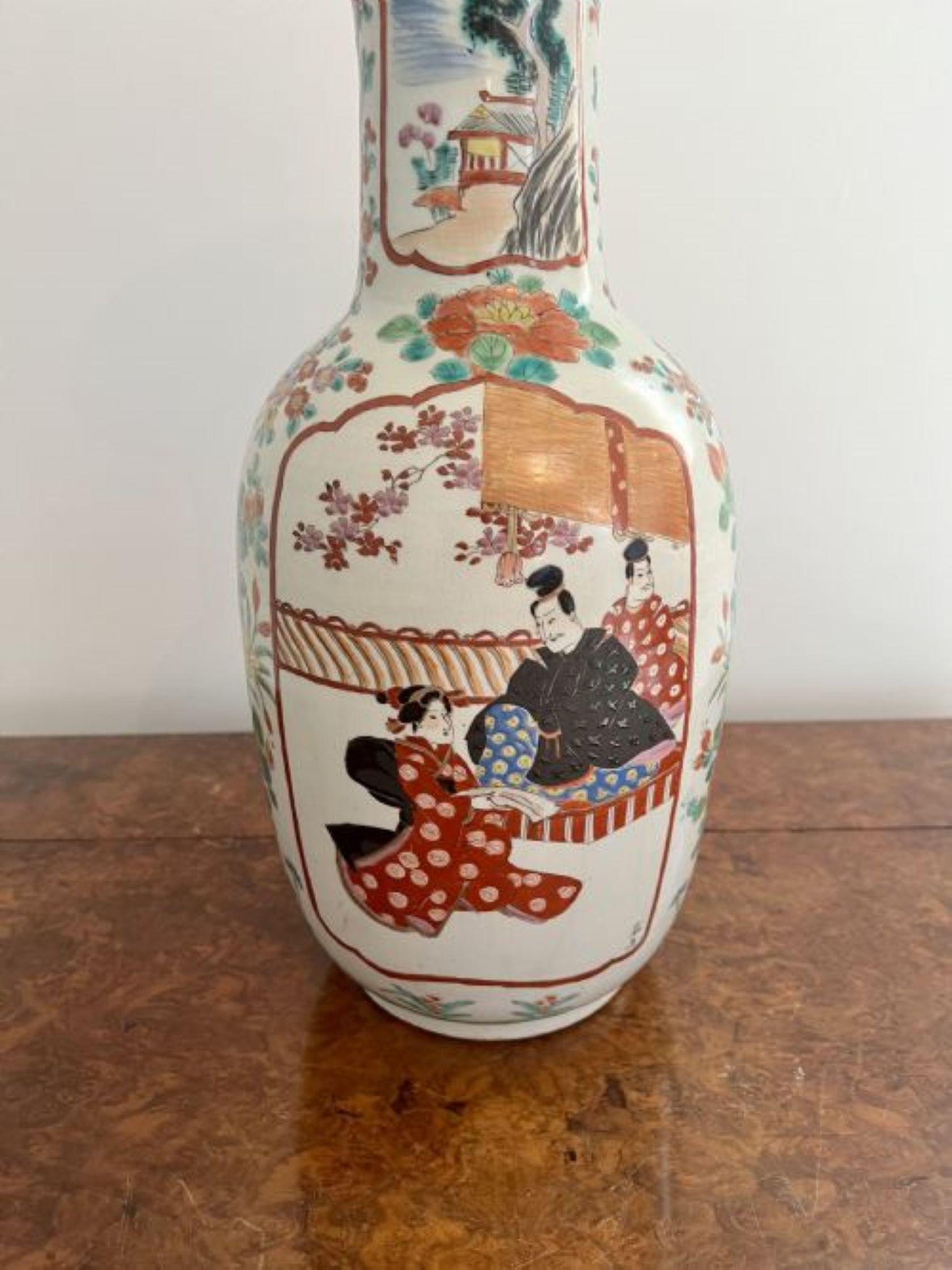 Fantastic quality pair of large antique Japanese imari vases  For Sale 5