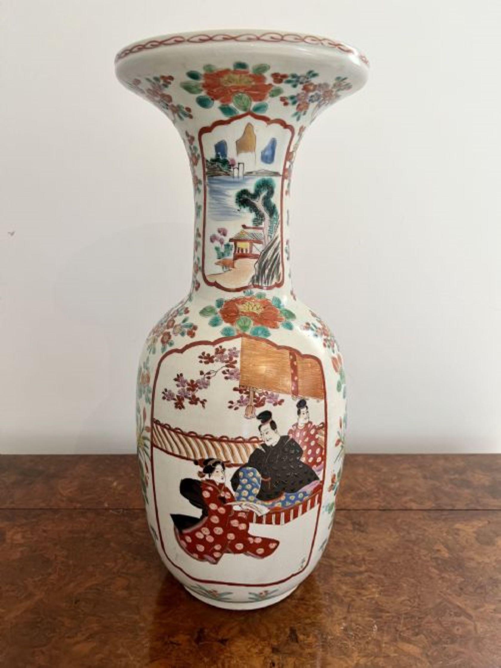 Fantastic quality pair of large antique Japanese imari vases  For Sale 1