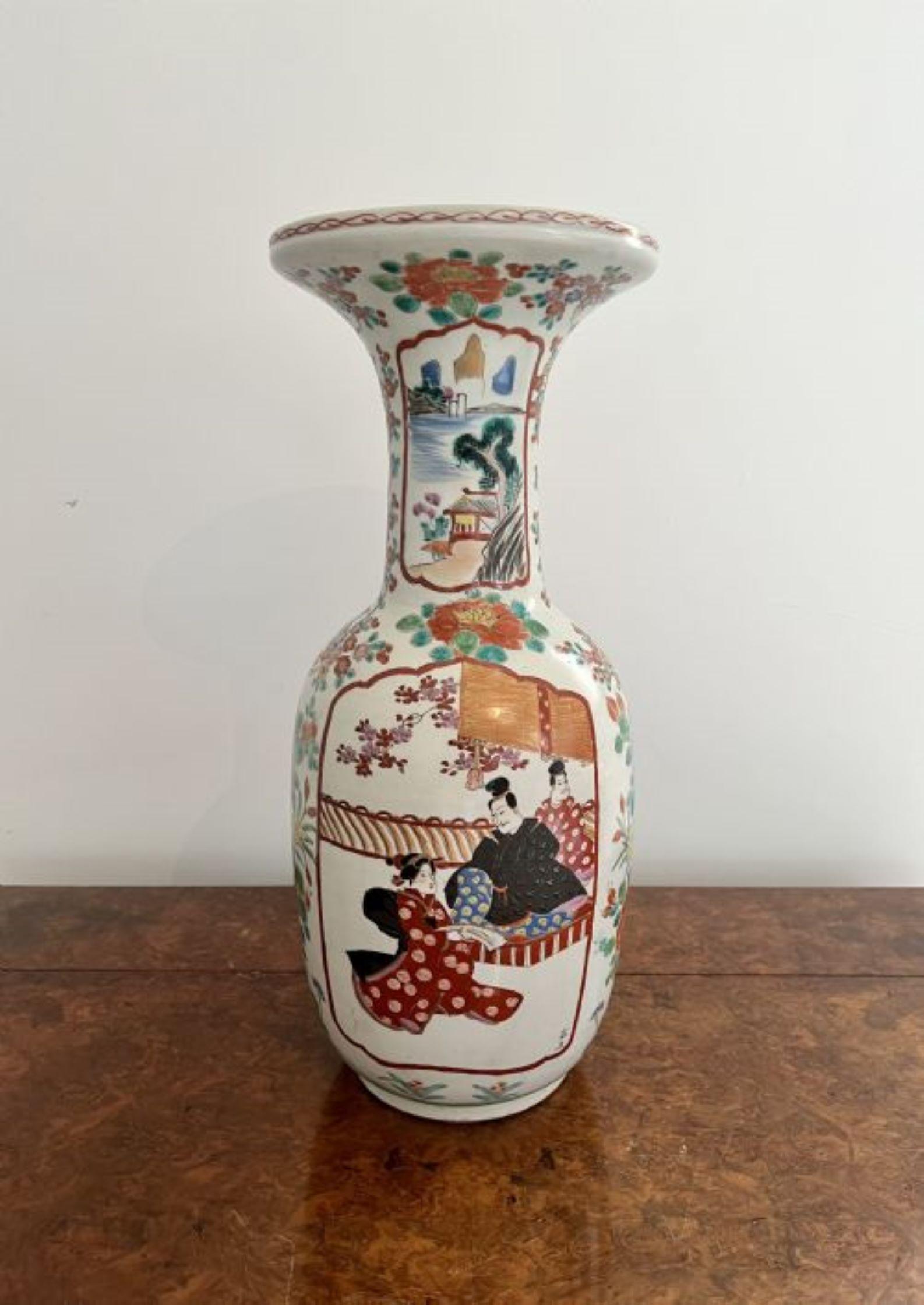 Fantastic quality pair of large antique Japanese imari vases  For Sale 2