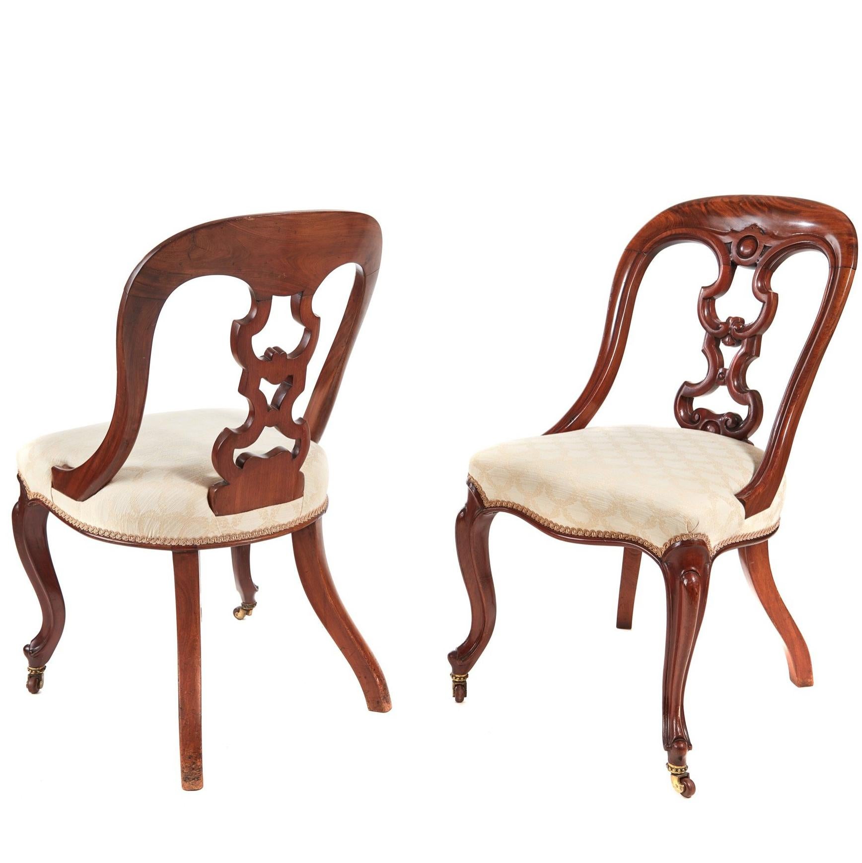 Fantastic Quality Pair of Victorian Mahogany Desk Chairs For Sale