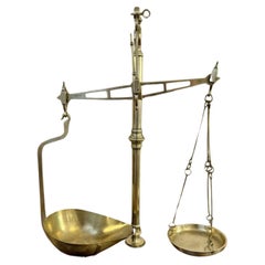 Fantastic quality set of Antique Victorian brass scales and weights