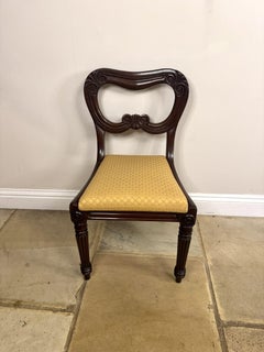 Fantastic quality set of six antique Regency mahogany dining chairs