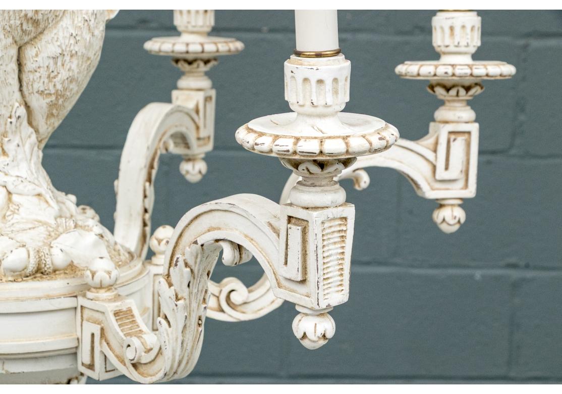 Fantastic Rabbit Figural Six Light Chandelier For Sale 1