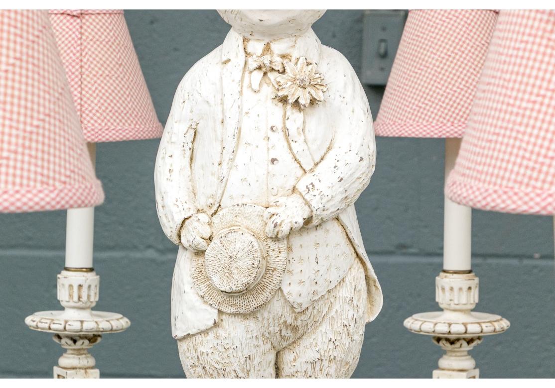 Fantastic Rabbit Figural Six Light Chandelier For Sale 2