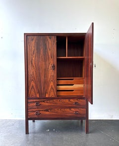 Fantastic Rosewood Gentlemen’s Chest by Jorgen Clausen for Brande Mobelfabrik