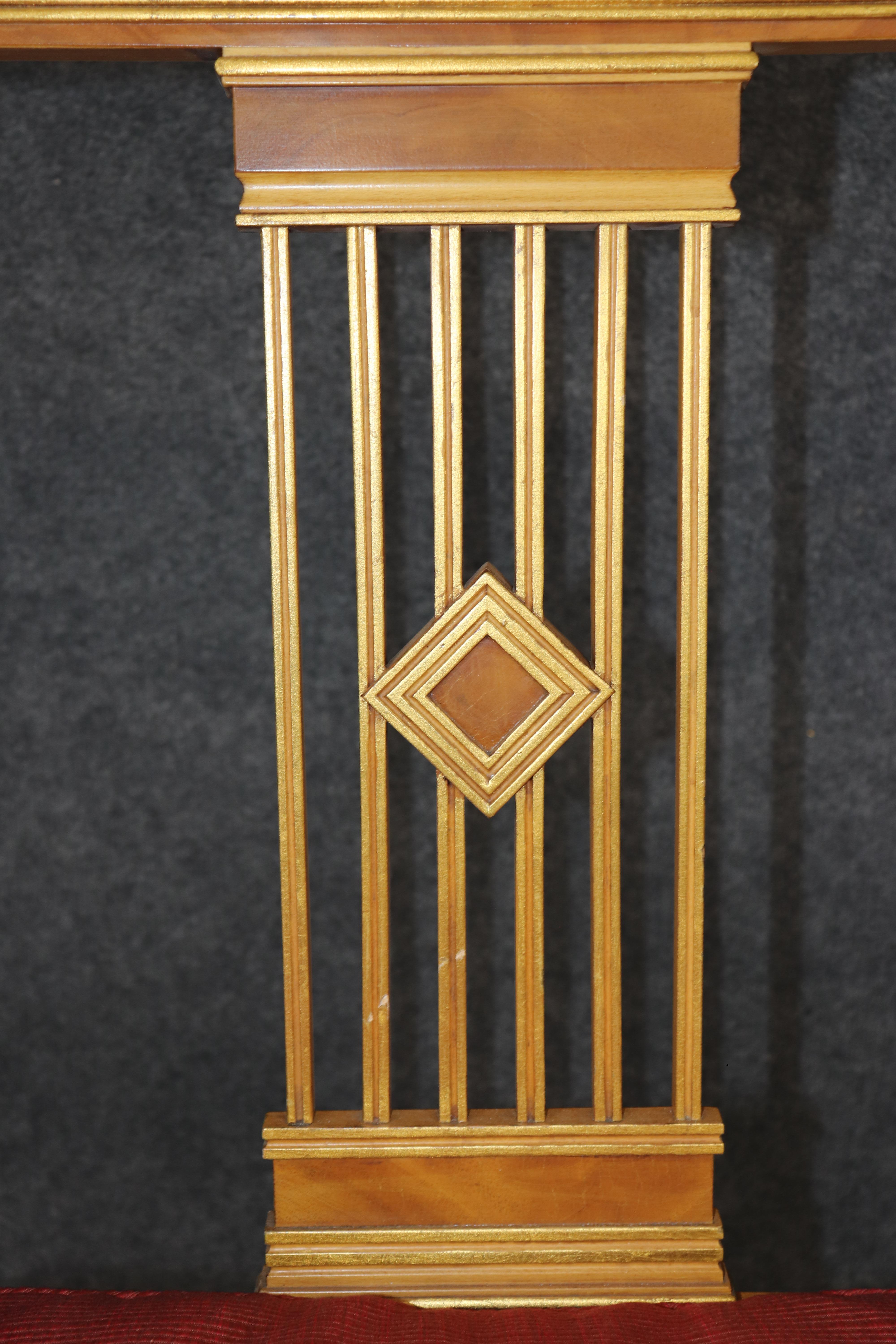 Fantastic Russian Neoclassical Gilded Birch Bergere Chair For Sale 5