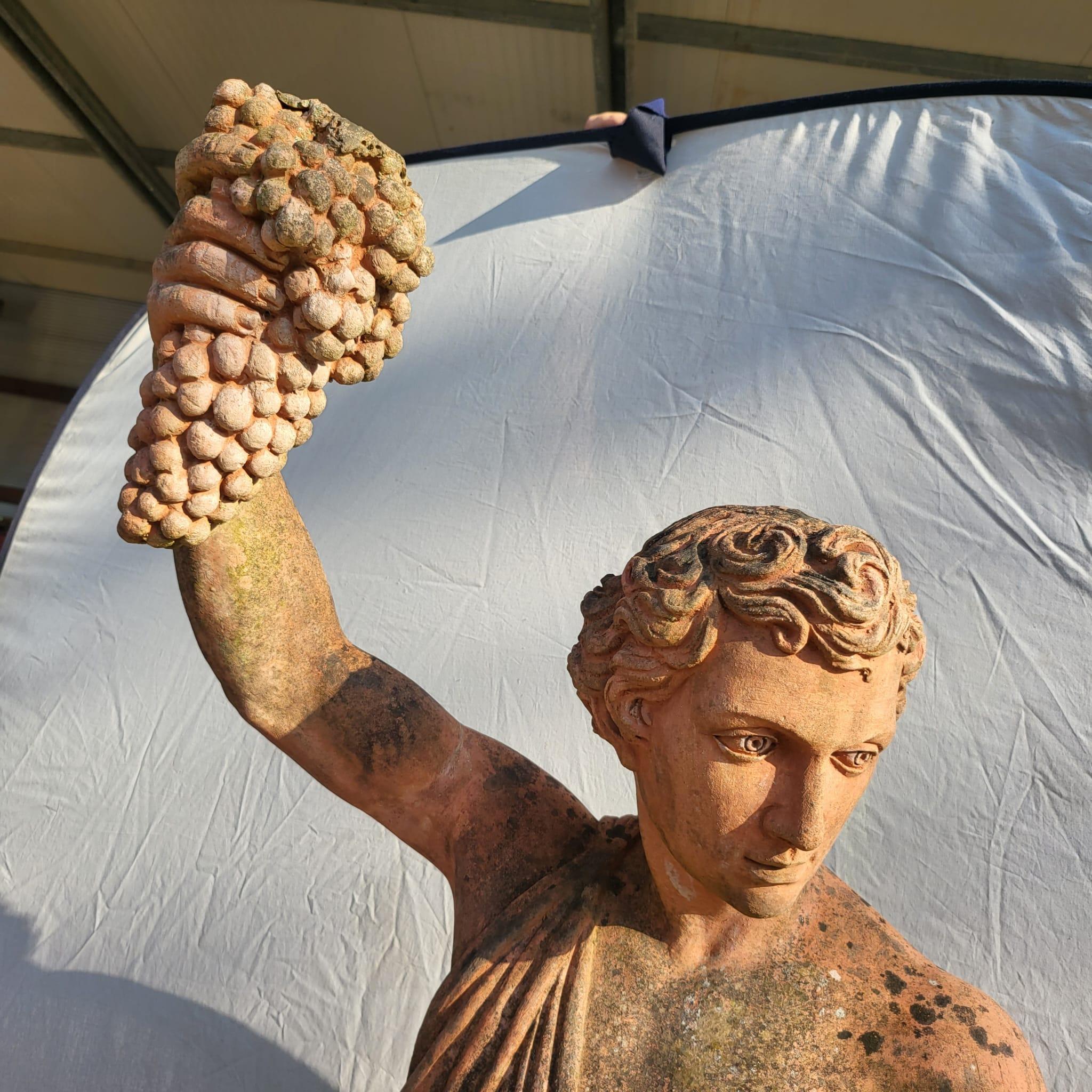 Fantastique série D'ÉCLARATIONS 4 SEASONS IN TERRACOTTA 1890/1900 avec base H : 190 cm 11