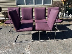 Fantastic Set 6 Milo Baughman Thin Chrome Frame Dining Chair Mid Century  Modern