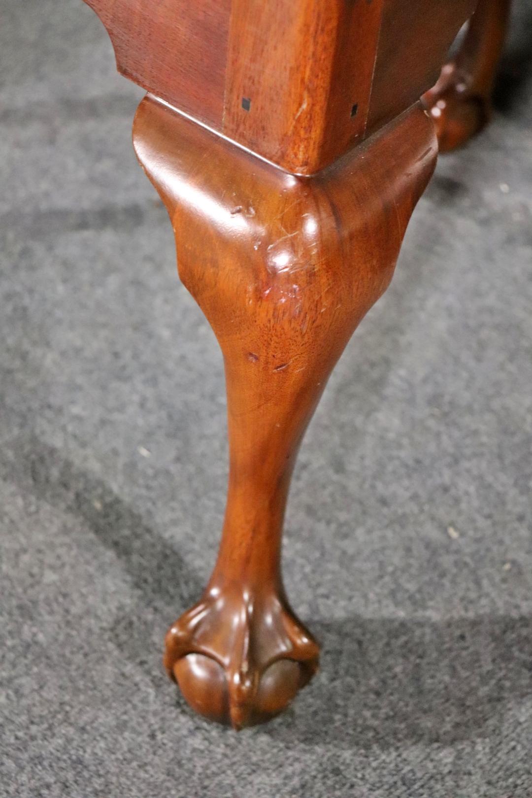 Fantastic Set of 8 Solid Mahogany Henkel Harris Chippendale Dining Chairs 5