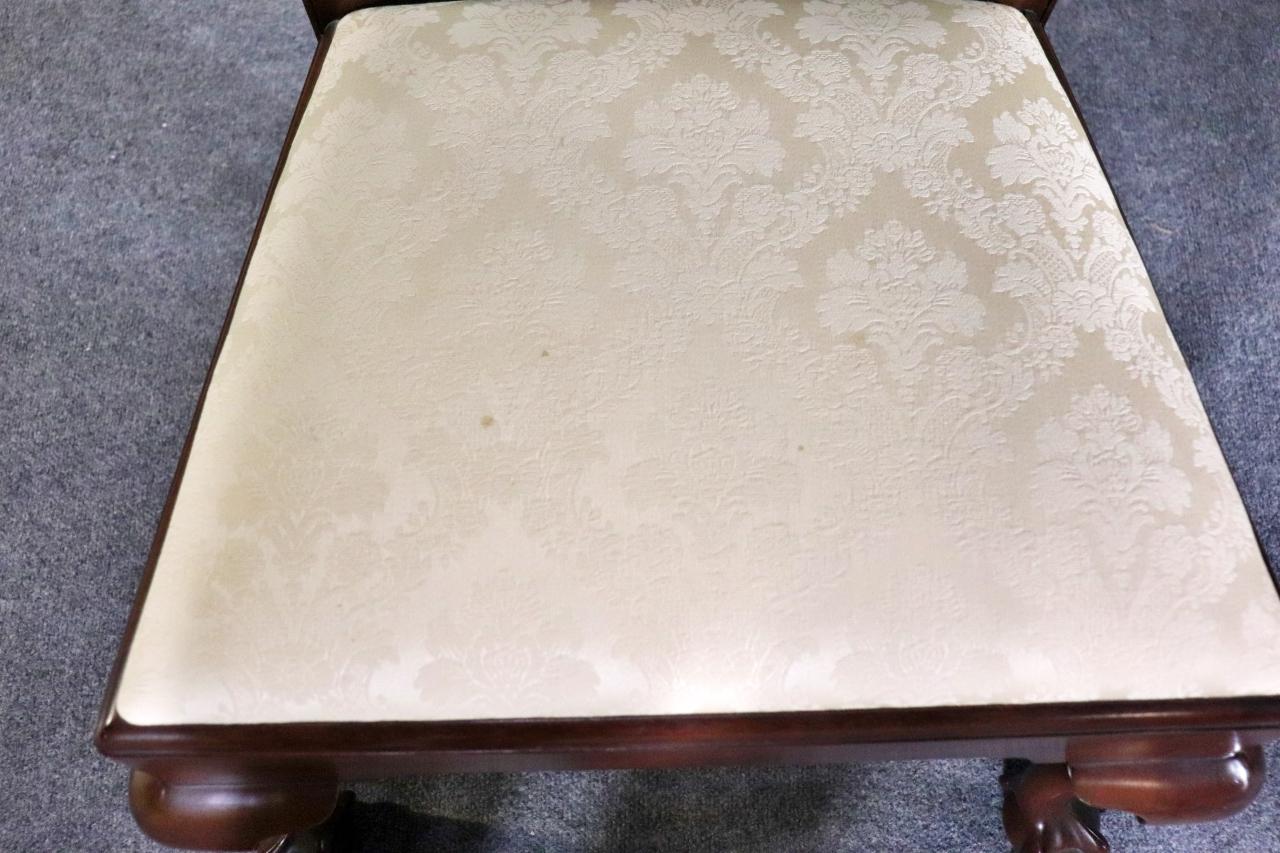Late 20th Century Fantastic Set of 8 Solid Mahogany Henkel Harris Chippendale Dining Chairs