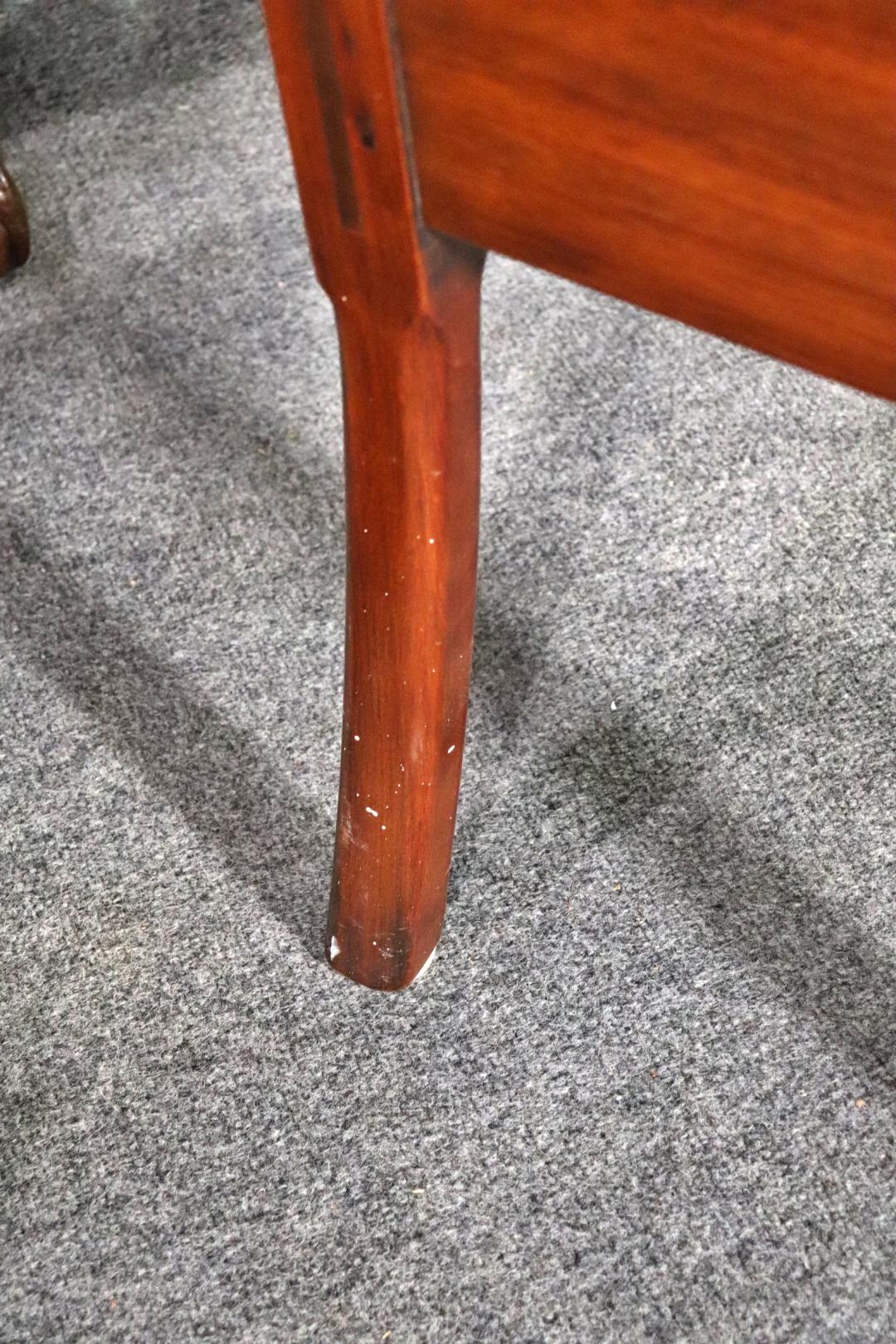 Fantastic Set of 8 Solid Mahogany Henkel Harris Chippendale Dining Chairs 4