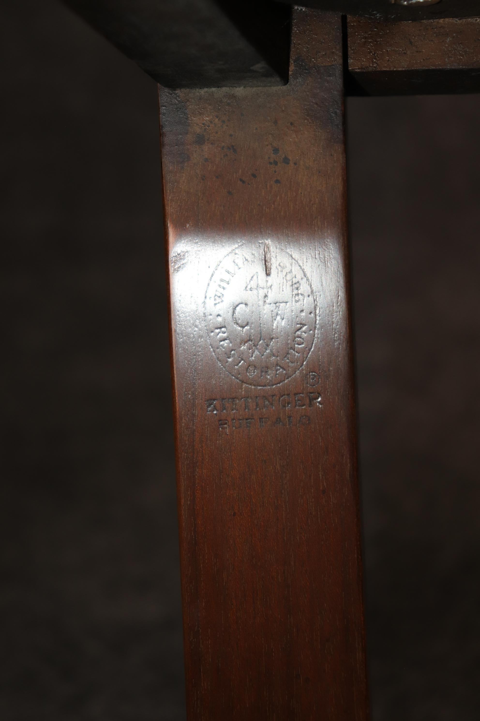 Fantastic Set of 8 Walnut CW Kittinger Williamsburg Chippendale Dining Chairs For Sale 8
