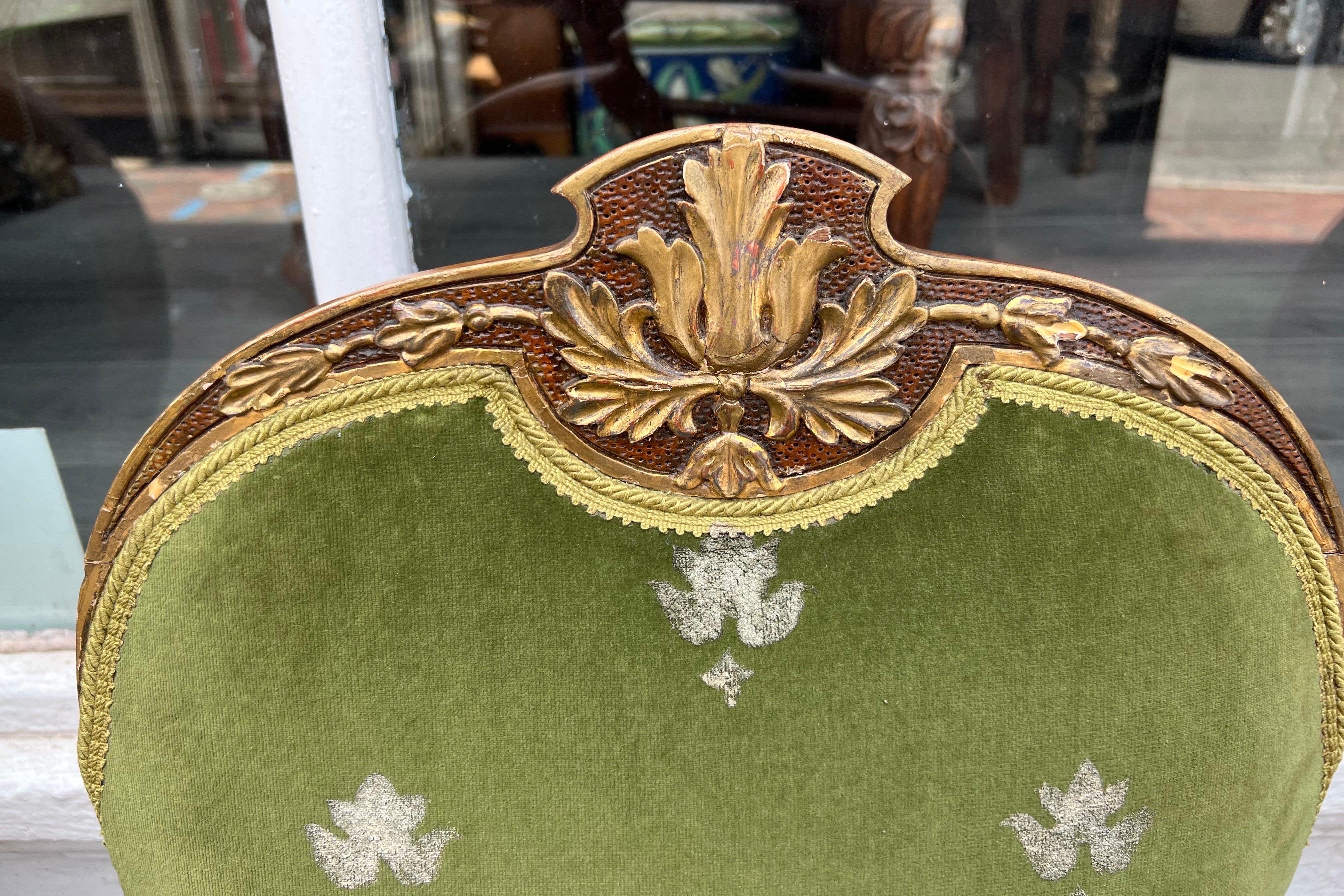 Fantastisches Set vergoldeter Stühle im George-II-Stil des späten 19. Jahrhunderts, teilweise vergoldet im Zustand „Gut“ im Angebot in Charleston, SC