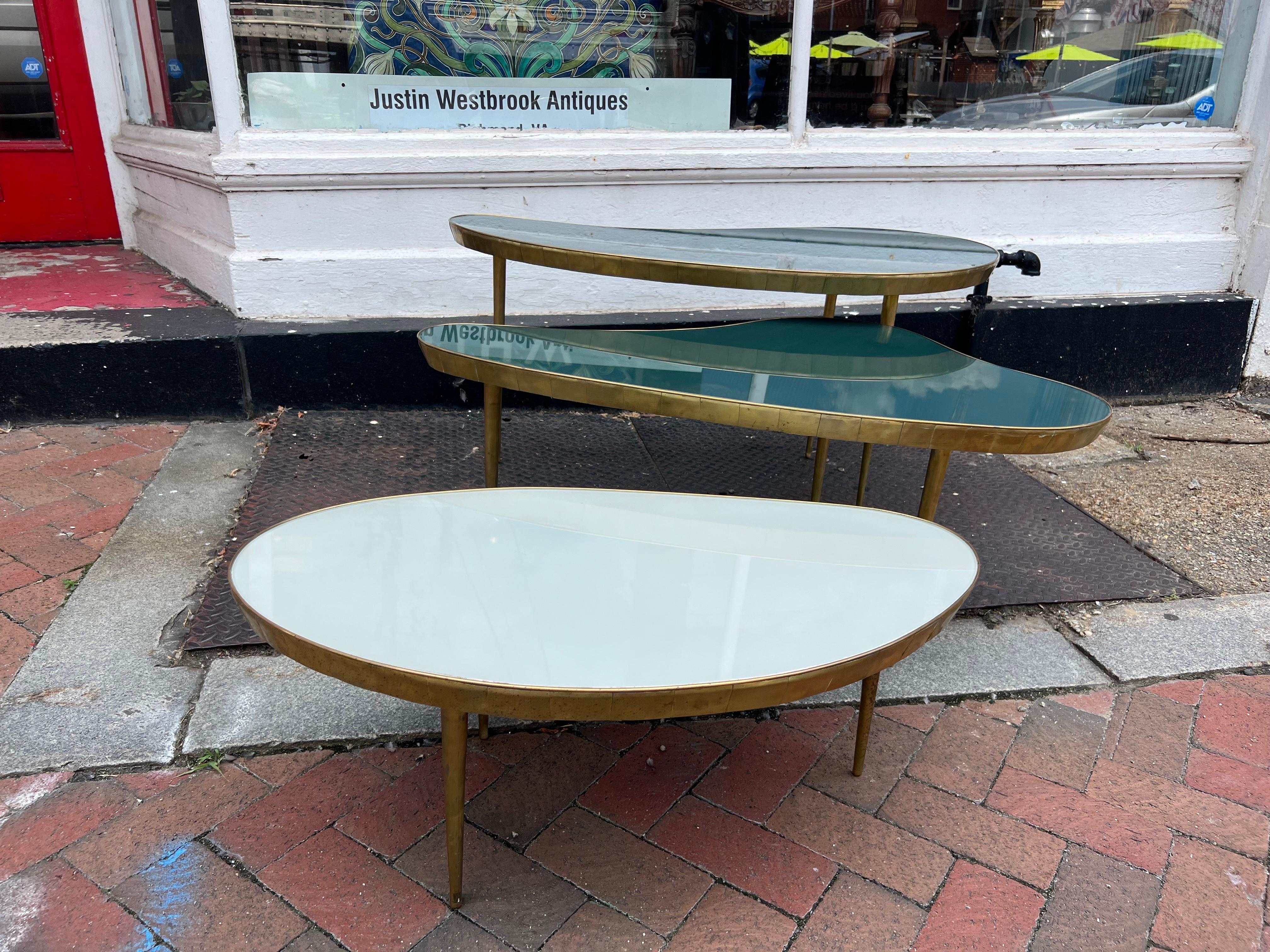 Fantastic Set of Mid-Century Italian “Nesting” Coffee Tables 8