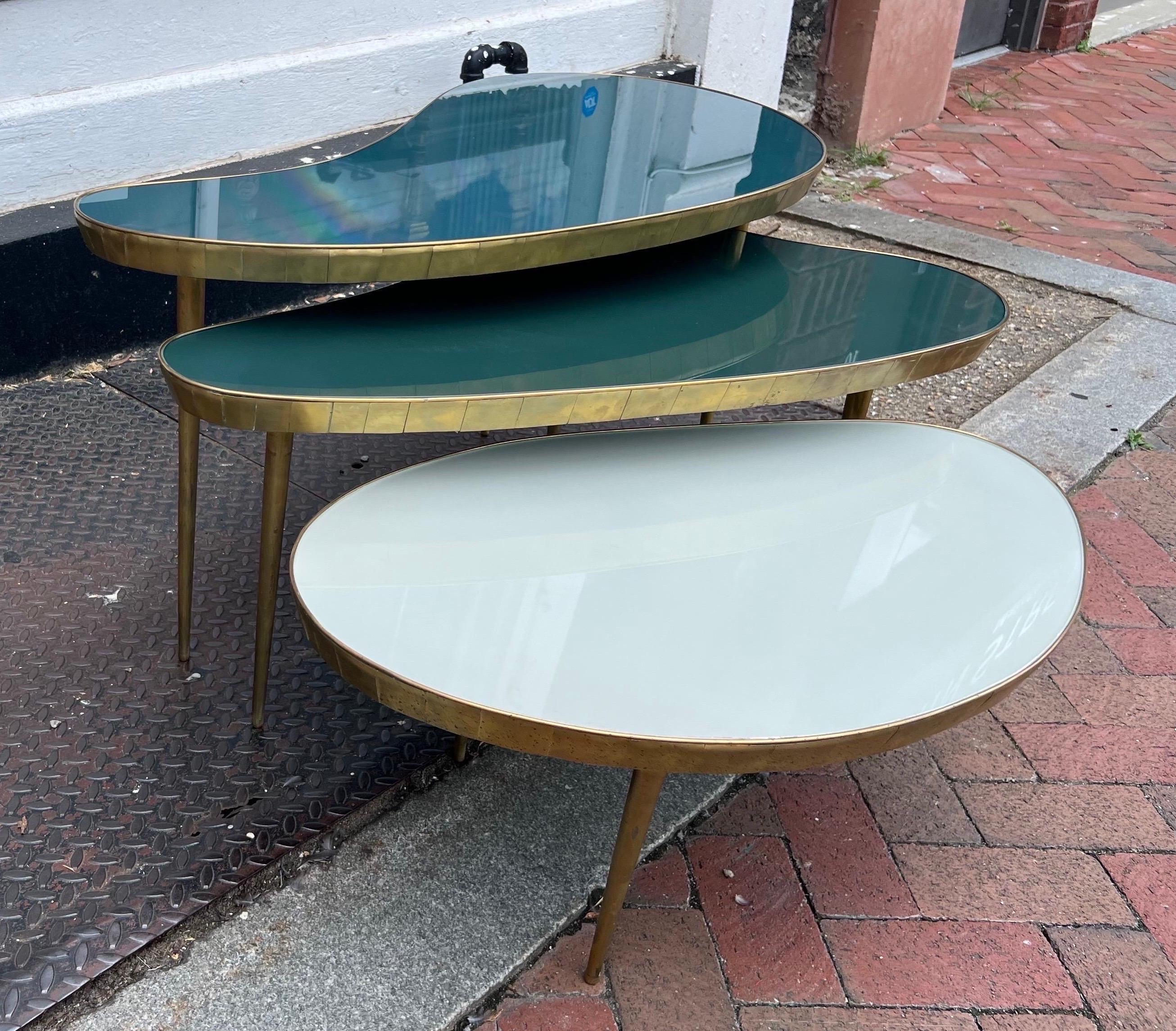 Fantastic Set of Mid-Century Italian “Nesting” Coffee Tables 1