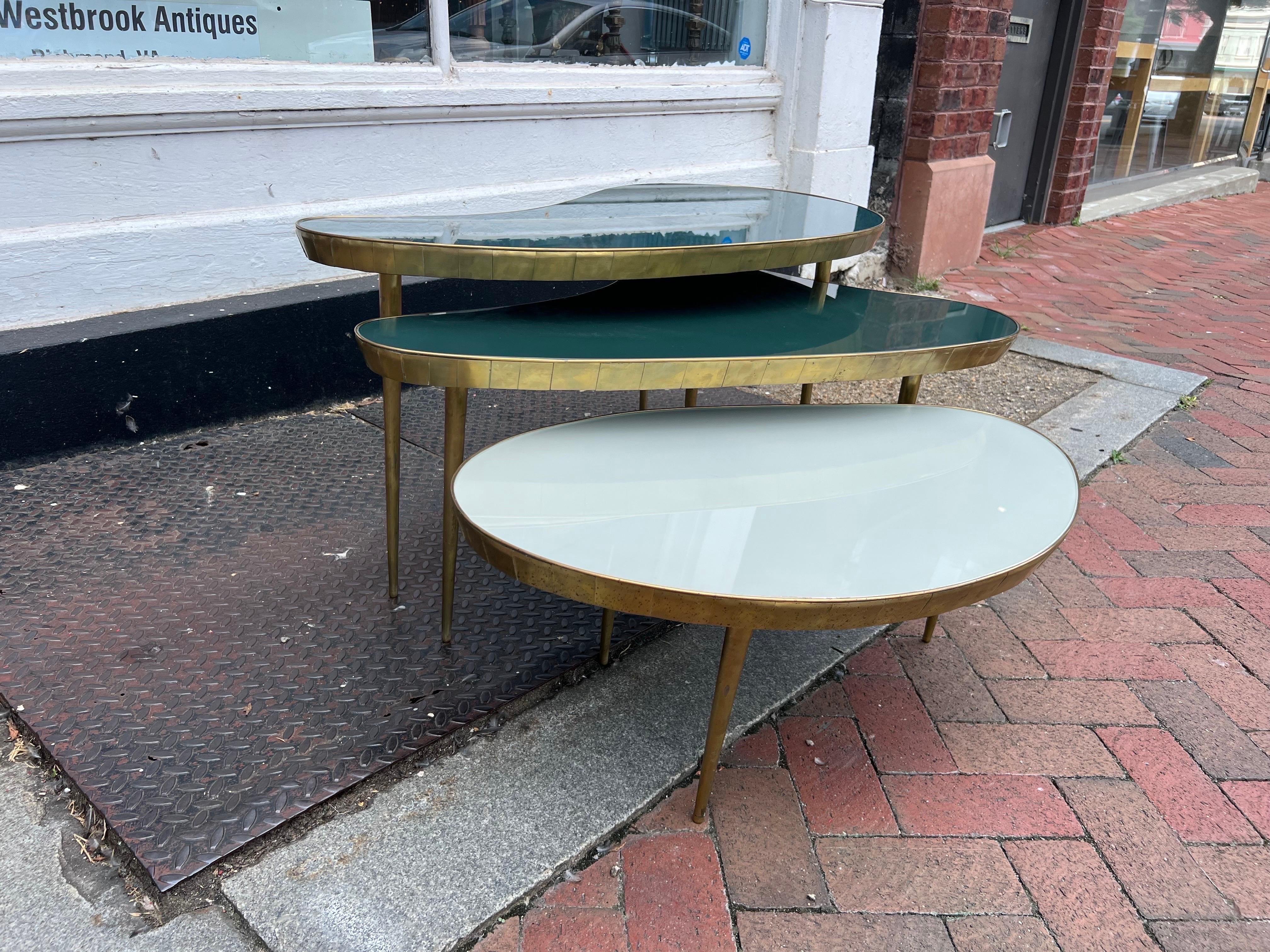 Fantastic Set of Mid-Century Italian “Nesting” Coffee Tables 2