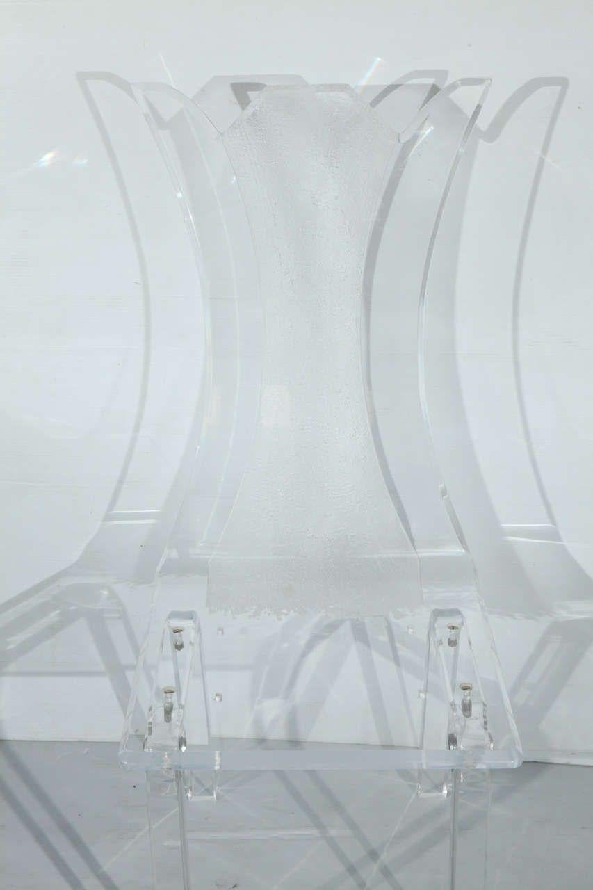 Fantastic Set of Six Lucite Chairs For Sale 2