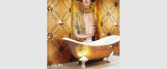 Fantastic  Bathtub Decorated Handmade with Citrus Mosaic