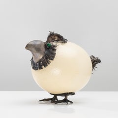 Fantastic silver bird by Gabriele De Vecchi, Milano