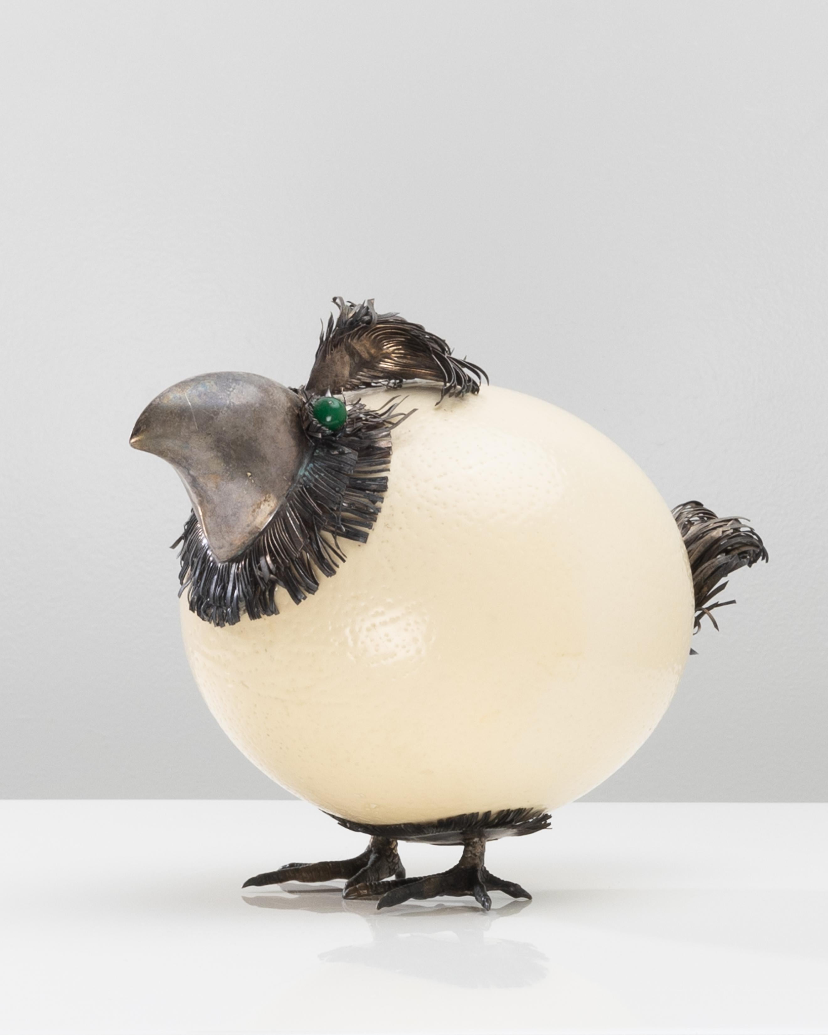 Fantastic silver bird by Gabriele De Vecchi, Milano For Sale 1